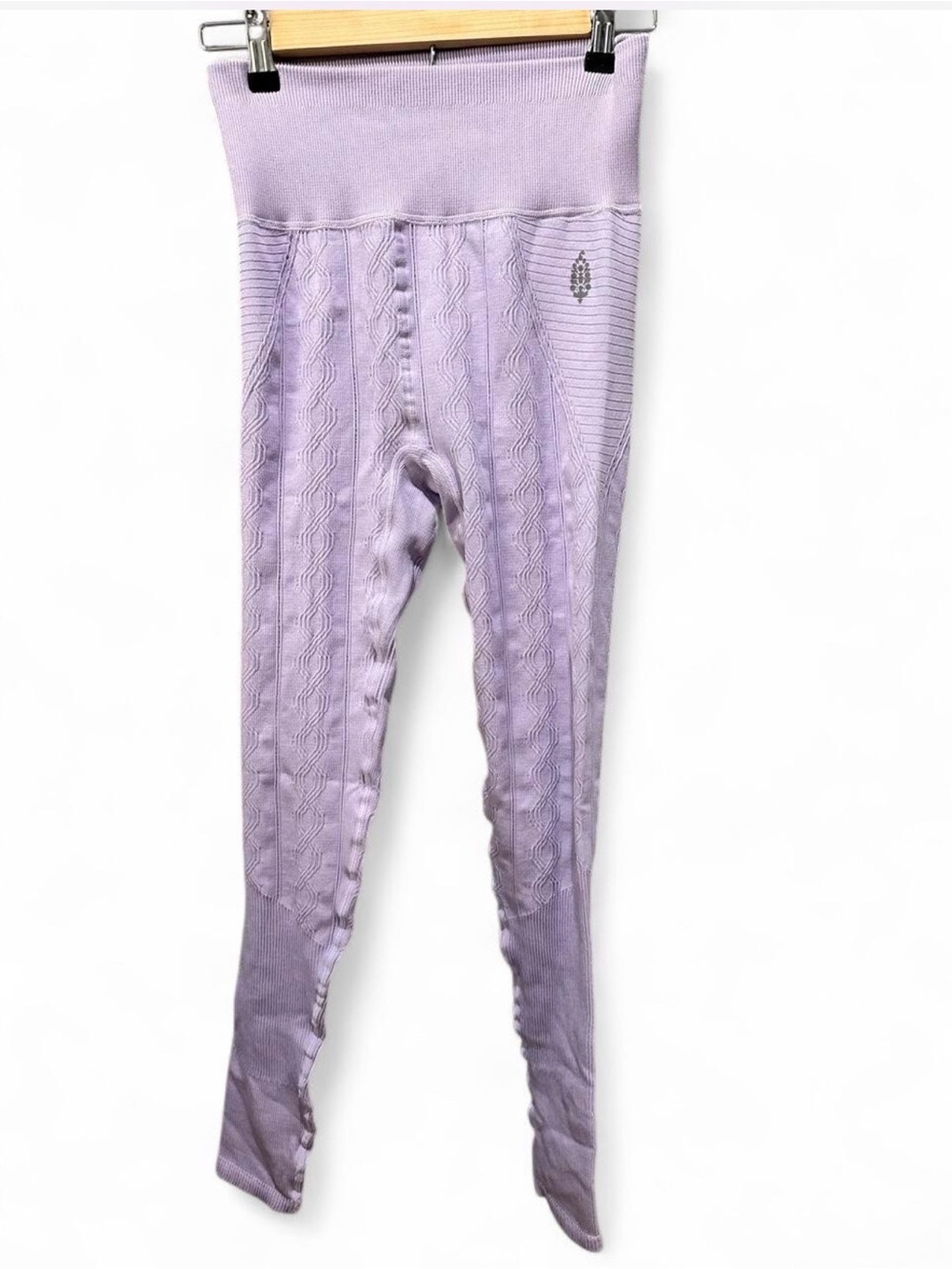 Free‎ People women Lavender Cable-Knit Leggings XS